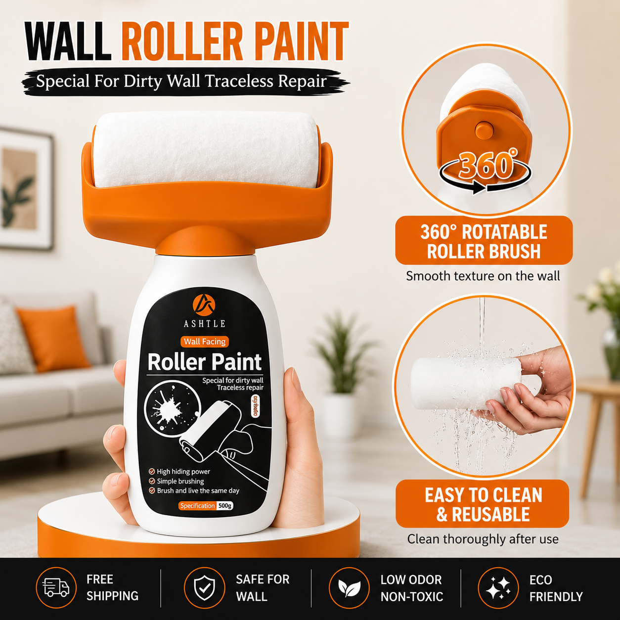 Wall Repair Roller Paint