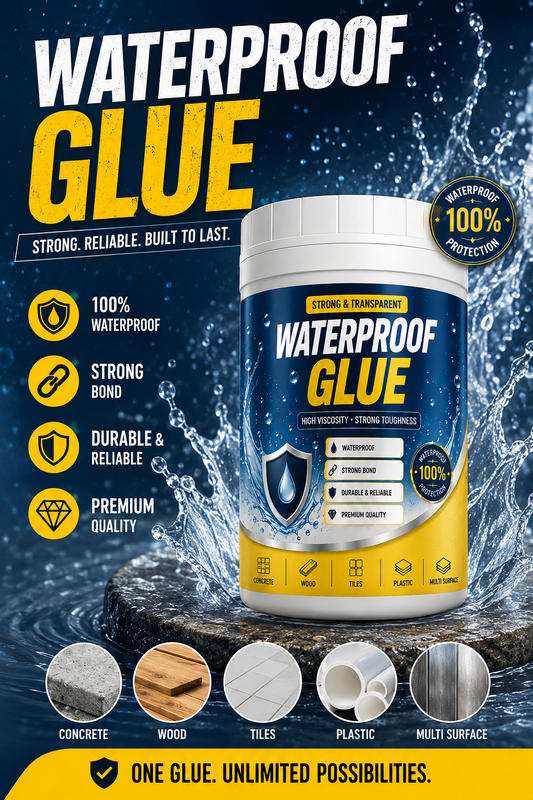 Transparent waterproof glue