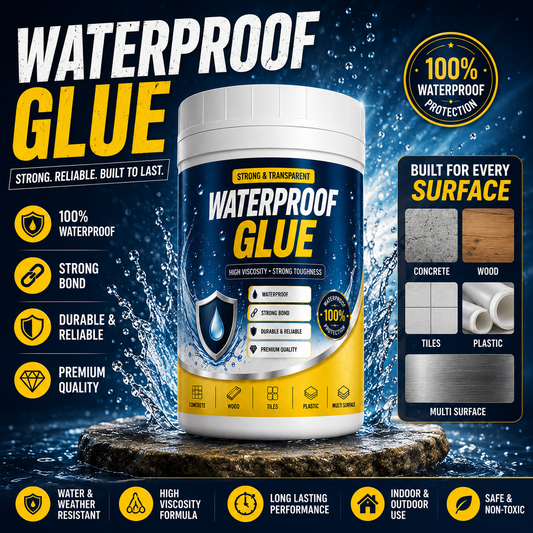 Transparent waterproof glue